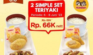 Promo HokBen 6.6 2 Simple Set Teriyaki Hanya Rp66 Ribu, Ini Caranya! Promo HokBen 6.6/ Tangkap Layar Instagram @hokben_id
