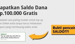 Saldo DANA Gratis Rp 100.000.
