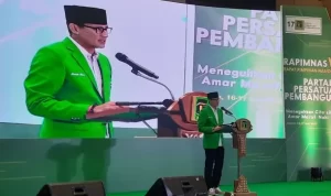 Sandiaga Uno direkomendasikan sebagai bakal Cawapres dampingi bakal Capres PDIP, Ganjar Prabowo oleh PPP pada Pemilu 2024. ANTARA/Narda Margaretha Sinambela.