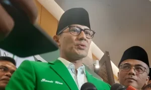 Sandiaga Uno disinggung soal dana Pemilihan Presiden (Presiden) 2019 mencapai Rp1 triliun ditengah isu maju sebagai Cawapres di Pilpres 2024. ANTARA/Narda Margaretha Sinambela.