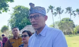 Sandiaga Uno mengaku hadapi tugas yang sangat berat usai direkomendasikan jadi bakal Cawapres Ganjar Pranowo oleh PPP. ANTARA/Ni Luh Rhismawati.