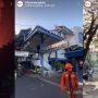 Terjadi Gedung kampus Istitut Seni Budaya Indonesia pada Selasa, 13 Juni 2023 hingga netizen khawatirkan kondisi mahasiswa. Tangkap layar Instagram/@infobandungkota.