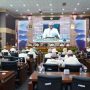 Suasana rapat paripurna istimewa dalam perayaan HJB ke-541 di Gedung DPRD Kota Bogor, Sabtu (3/6).