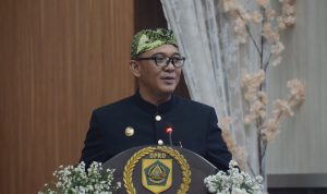 PlT Bupati Bogor Iwan Setiawan saat menghadiri rapat paripurna istimewa HJB beberapa hari lalu. Foto : Sandika Fadilah/Jabarekspres.com