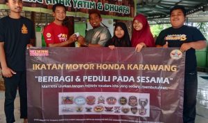 Ikatan Motor Honda Karawang (IMHK) Gelar Kopling Sambil Berbagi Kebaikan