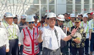 Menko Marves Luhut Binsar Ikut Uji Coba Kereta Cepat Jakarta Bandung dengan Kecepatan 385 Km/Jam / Foto Agi Jabar Ekspres