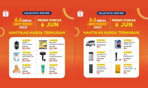 Promo Shopee 6.6 Mega Elektronik Sale di 6 Juni 2023, Nantikan! Promo Shopee 6.6 Mega Elektronik Sale di 6 Juni 2023, Nantikan!