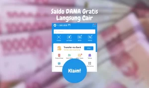 Saldo DANA Gratis Rp 100.000 Langsung Cair, Klaim Hari Ini!