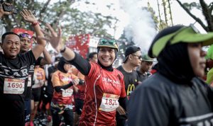 Lebih dari 1.000 peserta mengikuti kegiatan Borobudur Friendship Run di Balaikota, Minggu 4 Juni 2023. (DISKOMINFO KOTA BANDUNG)