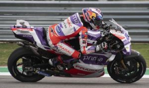 Jorge Martin drives during a free practice session at COTA, Austin, Texas, United States, Friday (14/4/2023).