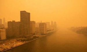 New York Dilanda Kabut Asap Akibat Kebakaran Hutan di Kanada, Gubernur Bagikan 1 Juta Masker N95 New York Dilanda Kabut Asap, Gubernur Bagikan 1 Juta Masker N95