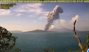 Mount Anak Krakatau Erupted Seven Times!