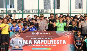 Rangkul Ereight, Kapolresta Bogor Dorong Anak Muda isi Waktu Luang dengan Berolahraga