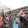 Peserta Festival Asia Afrika 2023 yang memadati Jalan Asia Afrika Kota Bandung