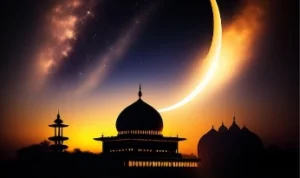 Ilustrasi waktu magrib sebagai waktu yang tepat untuk membaca doa akhir tahun dan awal tahun Hijriyah. (freepik)