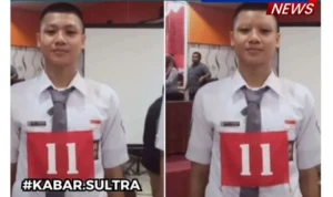 SIswa SMA yang batal menjadi tim Paskibraka Nasional di Sultra. (Instagram)