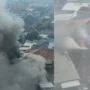 lokasi rumah terbakar di Sekelimus Bandung yang bergasil diabadikan warga. (instagram)