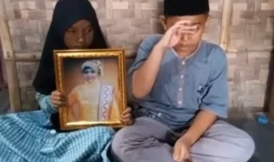 Dua anak yang videonya viral minta tolong kepada Presiden Jokowi unruk menangkap Ayahnya karena telah membunuh ibunya.