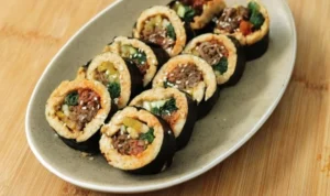 Resep Oat Beef Bulgogi Gimbap Sehat Tinggi Serat untuk Keluarga