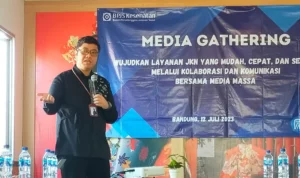BPJS Kesehatan Cabang Bandung menggelar Media Gathering dengan jurnalis dari media cetak, elektronik, dan online mempererat sinergitas.
