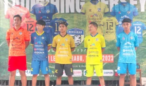 Jersey baru Persikad 1999 untuk menghadapi liga tiga seri dua musim 2023/2024. foto:JE/Rubiakto