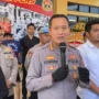 Kapolresta Bandung Kombes Pol Kusworo Wibowo saat ungkap kasus pelaku pembunuhan di Kertasari Kabupaten Bandung. Foto Agi Jabarekspres
