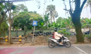 DLHK Kota Depok akhirnya angkut sampah dari aksi bebersih Pandawa Group dan Pupuk Kaltim yang sebelumnya tidak Koordinasi. Jabar Ekspres/Rubiakto.