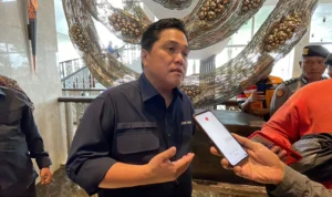 Sudah 4 Pekan Liga Indonesia Bergulir, Banyak Kontroversi yang Terjadi. Ini kata Ketua PSSI Erick Thohir. Foto Agi Jabarekspres