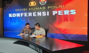 Juru Bicara Detasemen Khusus (Densus) 88 Antiteror Polri Kombes Pol. Aswin Siregar buka suara soal penembakan antaranggota di Bogor. ANTARA/Laily Rahmawaty.