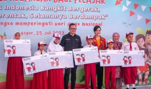 Peringati Hari Anak Nasional, OJK dan bank bjb Gelar Kampanye Ayo Menabung di Bogor Kampanye Ayo Menabung
