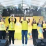 Gubernur Ridwan Kamil saat menghadiri gelaran acara Prodia Healthy Fun Festival (Prodia HFF) di Gedung Sate Kota Bandung, Sabtu 15 Juni 2023.