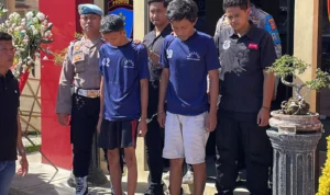 Pengakuan tersangka pembunuhan di Kecamatan Kertasari, Kabupaten Bandung terhadap korbannya usai diberikan racun. Jabar Ekspres/Agi.
