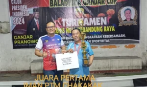 Turnamen Tenis Meja Baladhika Ganjar Cup Sukses Digelar Relawan Ganjar Pranowo yang tergabung pada Baladhika Ganjar menggelar turnamen Tenis Meja untuk wilayah Bandung Raya.