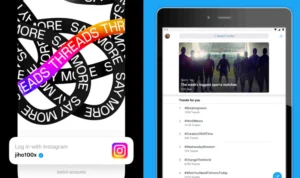 Perbedaan Twitter dan Threads/Foto: Kolase Google Play Store