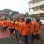 Puluhan tersangka kasus narkoba saat digiring petugas di Mako Polresta Bogor Kota, Kamis (6/7). (Yudha Prananda / Jabar Ekspres)