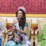 Miss Universe Indonesia Jawa Barat, Muthia Fatika Rachman di Kantor Balai Kota Cirebon.
