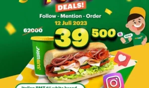 Promo SUBWAY, Ikutan FOMO DEALS Sekarang Juga!