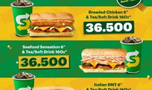 Promo Subway Santuy Deals, Klaim Sekarang!