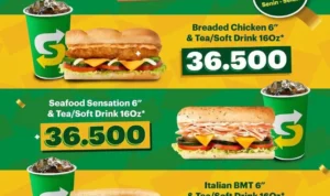 Promo Subway, Khusus Untuk Para Pengguna Debit & Kredit BRI Promo Subway, Khusus Untuk Para Pengguna Debit & Kredit BRI