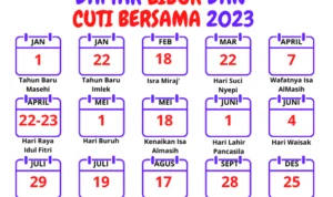 Berikut Daftar Tanggal Merah Agustus 2023