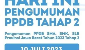 Hari Ini Pengumuman Hasil Seleksi PPDB Jabar Tahap 2