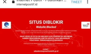 Situs x.com alami blokir internet positif di indonesia