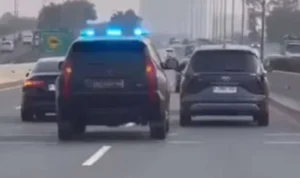 Pajero sport dengan pelat polisi ugal-ugalan