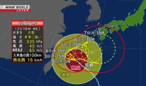 Okinawa Dilanda Topan, 1 Warga Meninggal Dunia