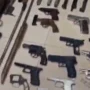Tangkapan layar video penggerebekan pabrik senpi ilegal di Sumedang.