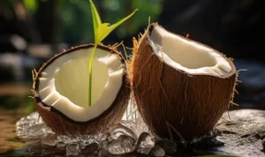 Dahsyat Cerahkan Wajah, Ini Manfaat Air Kelapa Untuk Kecantikan Ilustrasi manfaat dari air kelapa untuk kecantikan dan kesehatan kulit wajah. (freepik)