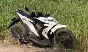 Penampakan motor skutik yang mengalami rangka eSAF patah. (instagram)