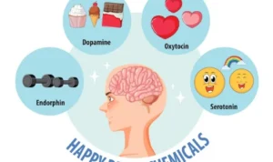 Ilustrasi macam-macam hormon yang bisa mempengaruhi emosional dan suasana hati seseorang. (freepik)