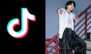 Nama Akun TikTok Jungkook Tersebar/ Kolase Logo TikTok dan Twitter @bts_bighit