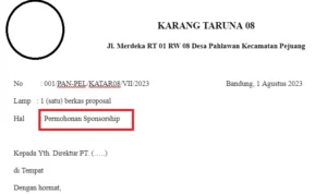 Contoh Surat Sponsor Acara 17 Agustus
